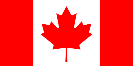 Canada's maple leaf flag adopted in 1964.